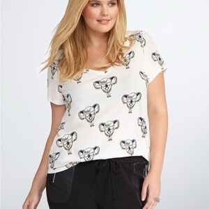 Torrid White Koala Graphic Tee